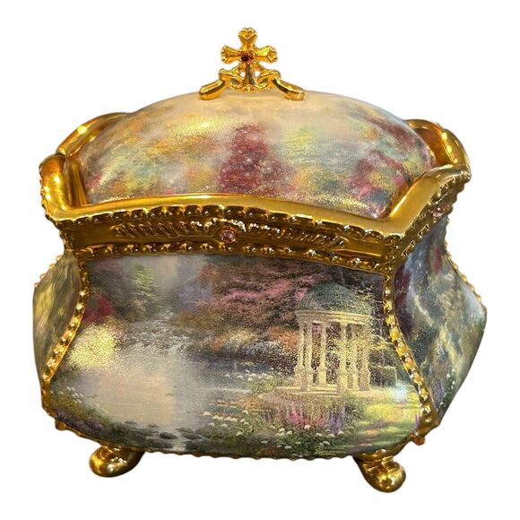 Thomas Kinkade Blessings "Have Faith'  Musical Prayer Box  Numbered‎ - Picture 5 of 12